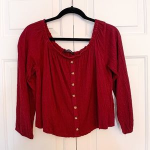 UNWORN Cropped Off-the-Shoulder Top